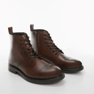 Borcegos Cuero con Cordones