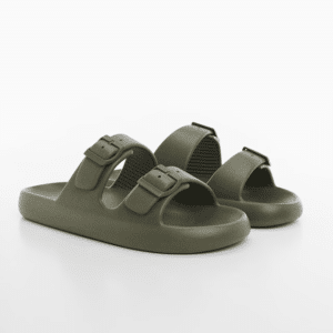 Sandalia Goma Doble Hebilla